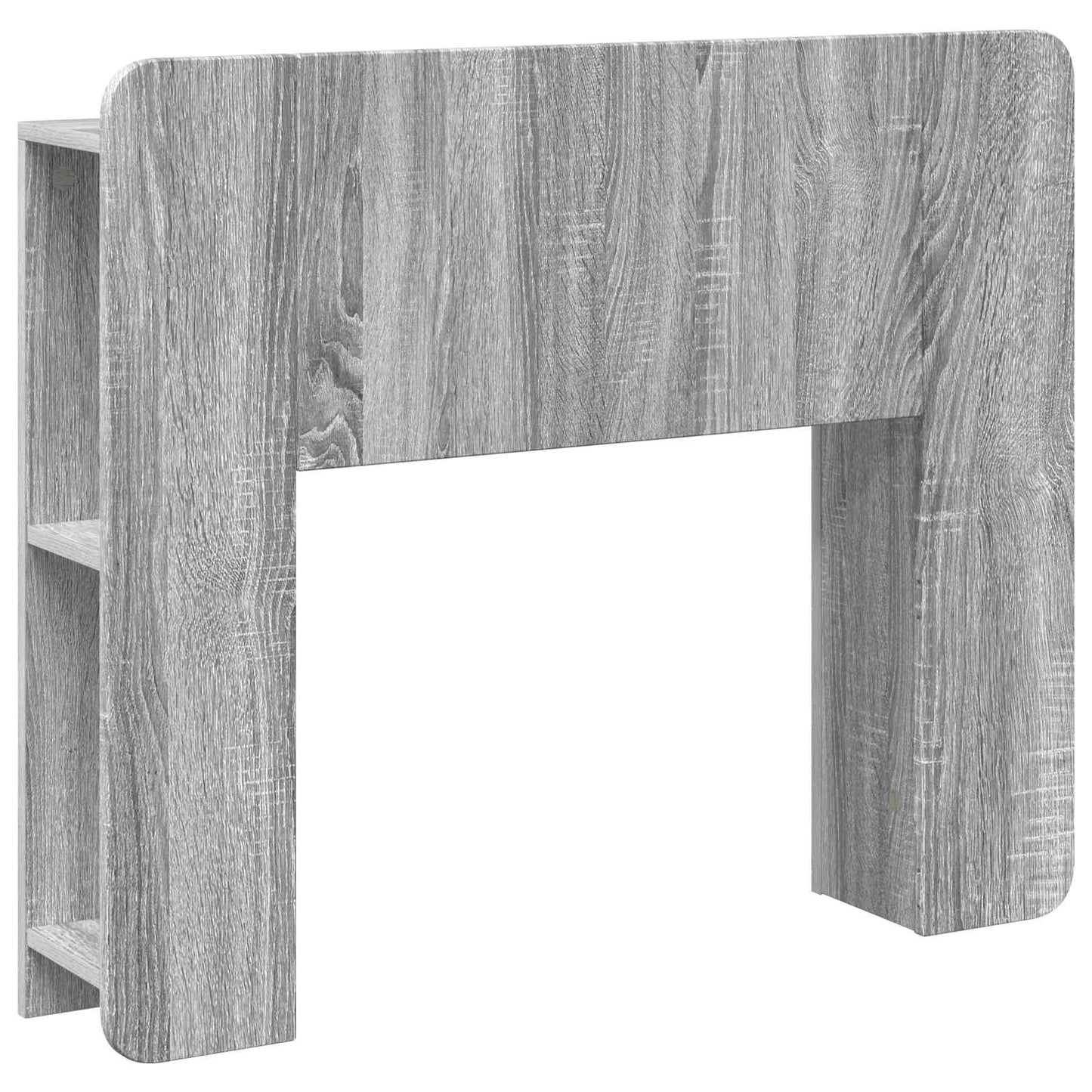 vidaXL Headboard Cabinet with Storage Grey Sonoma Engineered Wood 2