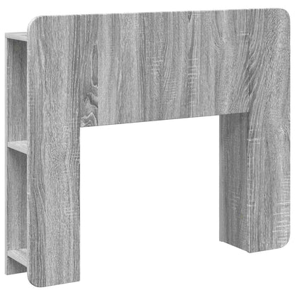 vidaXL Headboard Cabinet with Storage Grey Sonoma Engineered Wood 2