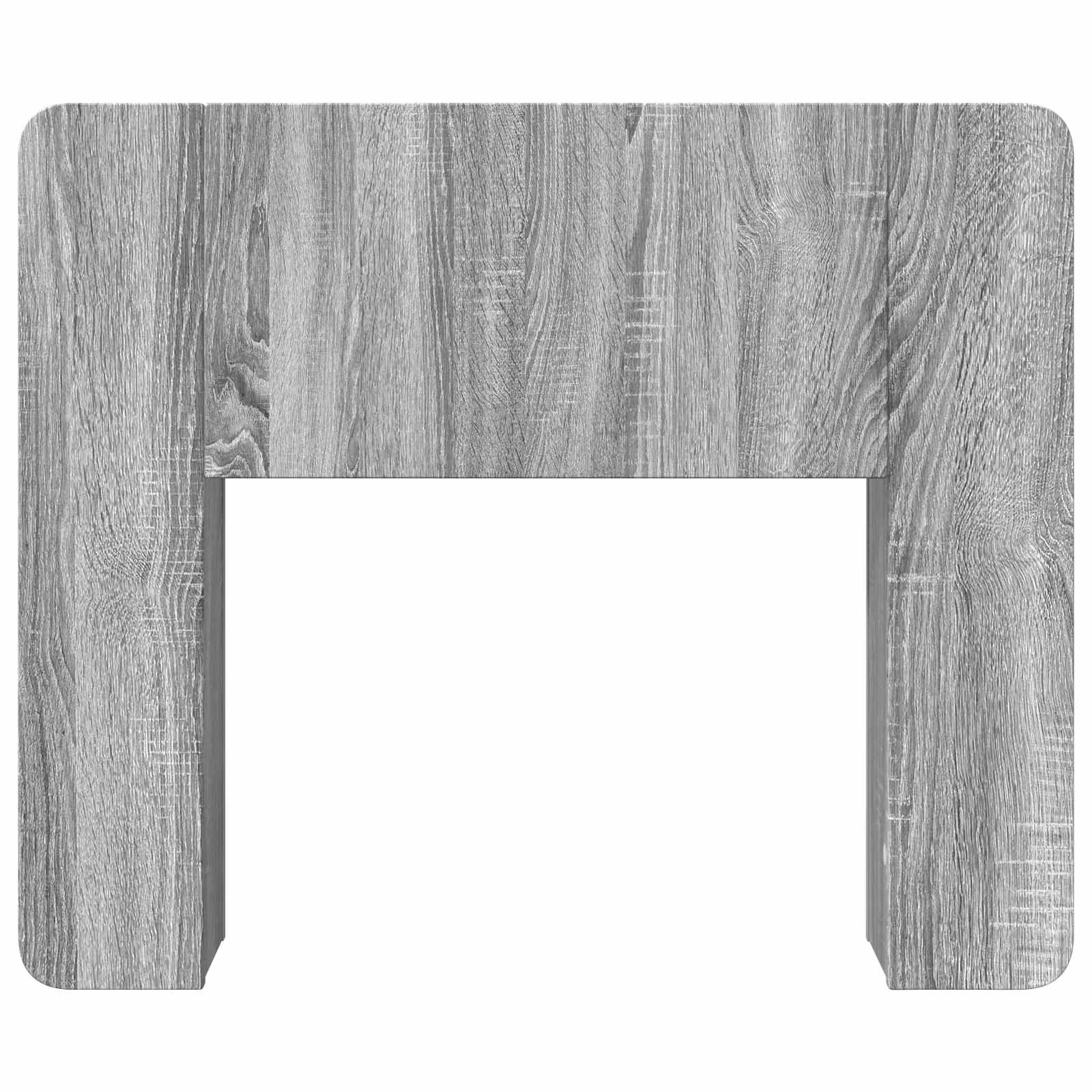 vidaXL Headboard Cabinet with Storage Grey Sonoma Engineered Wood 5