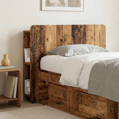 vidaXL Headboard Cabinet with Storage Old Wood Engineered Wood 1