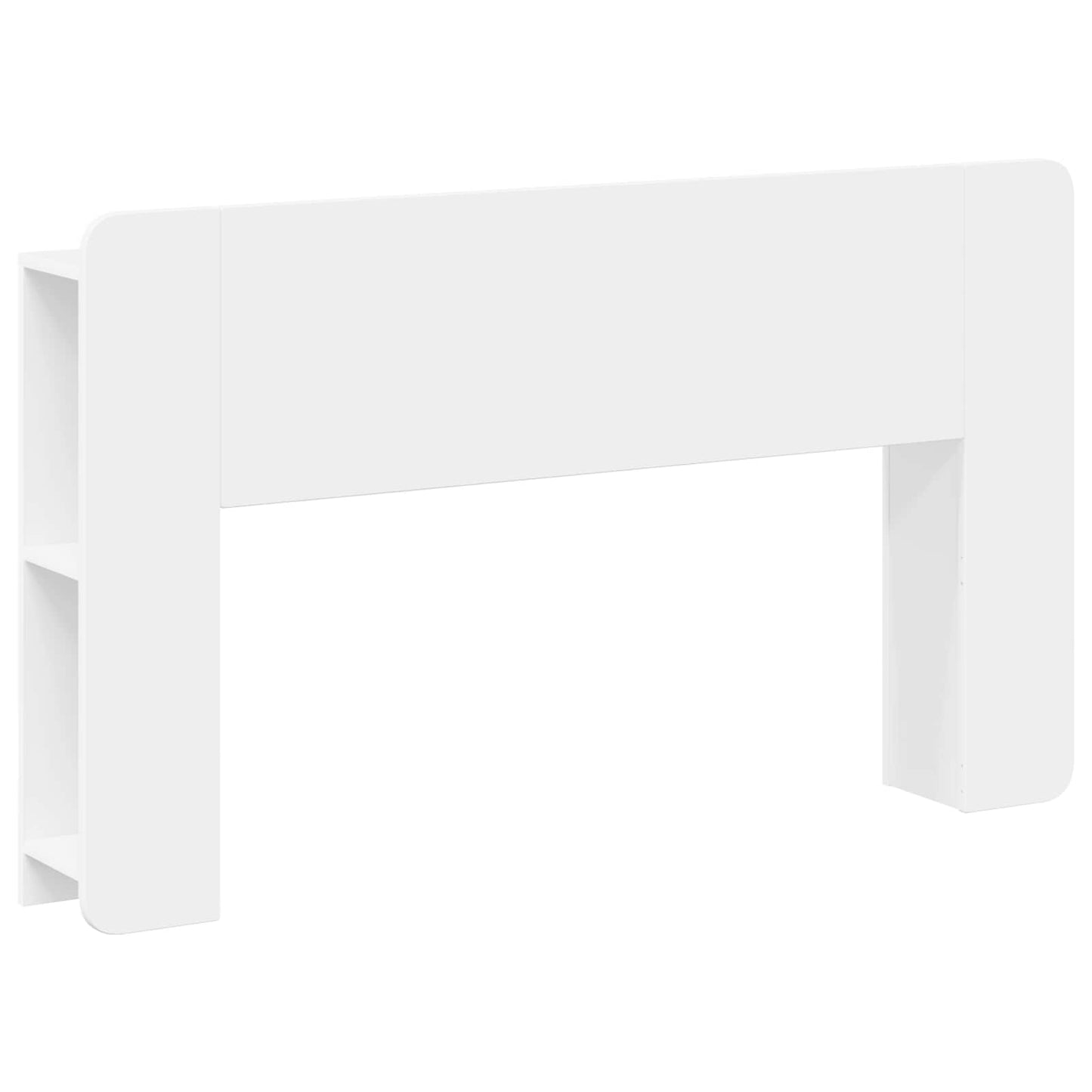 vidaXL Headboard Cabinet White 135 x 18.5 x 80 cm Engineered Wood 2