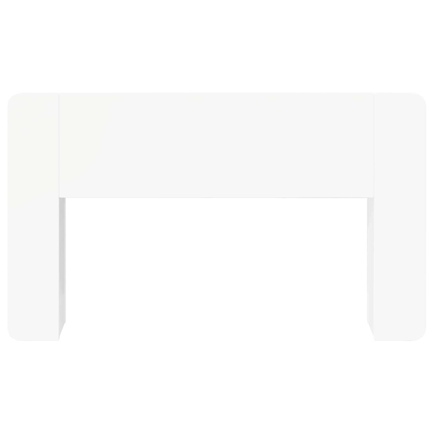vidaXL Headboard Cabinet White 135 x 18.5 x 80 cm Engineered Wood 5