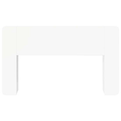 vidaXL Headboard Cabinet White 135 x 18.5 x 80 cm Engineered Wood 5