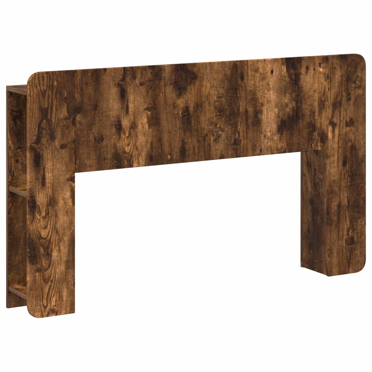 vidaXL Headboard Cabinet with Storage Smoked Oak Engineered Wood 2
