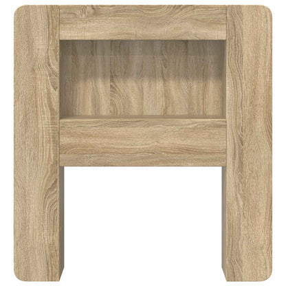 vidaXL Headboard Cabinet with Storage Sonoma Oak Engineered Wood 5