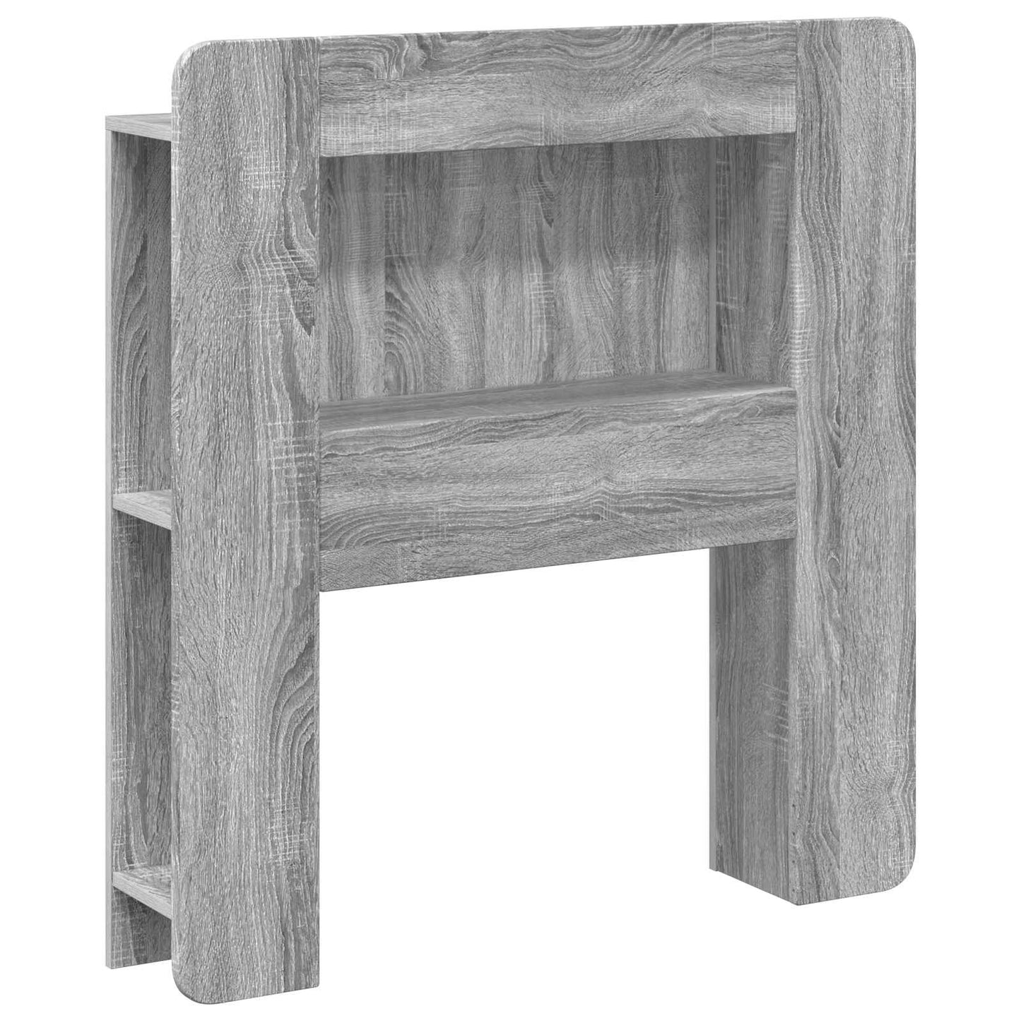 vidaXL Headboard Cabinet with Storage Grey Sonoma Engineered Wood 2