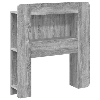 vidaXL Headboard Cabinet with Storage Grey Sonoma Engineered Wood 2