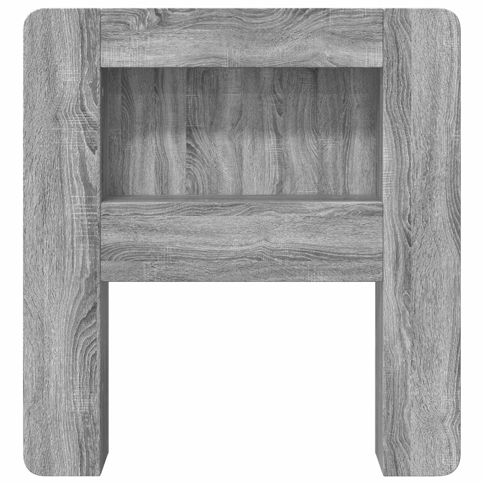 vidaXL Headboard Cabinet with Storage Grey Sonoma Engineered Wood 5