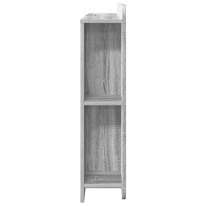 vidaXL Headboard Cabinet with Storage Grey Sonoma Engineered Wood 6