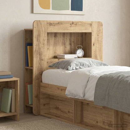 vidaXL Headboard Cabinet Artisan Oak 80 cm Engineered Wood 1