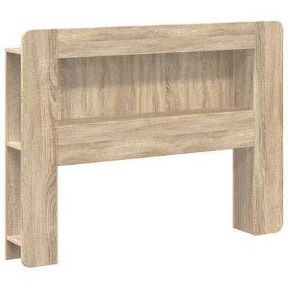 vidaXL Headboard Cabinet with Storage Sonoma Oak Engineered Wood 2
