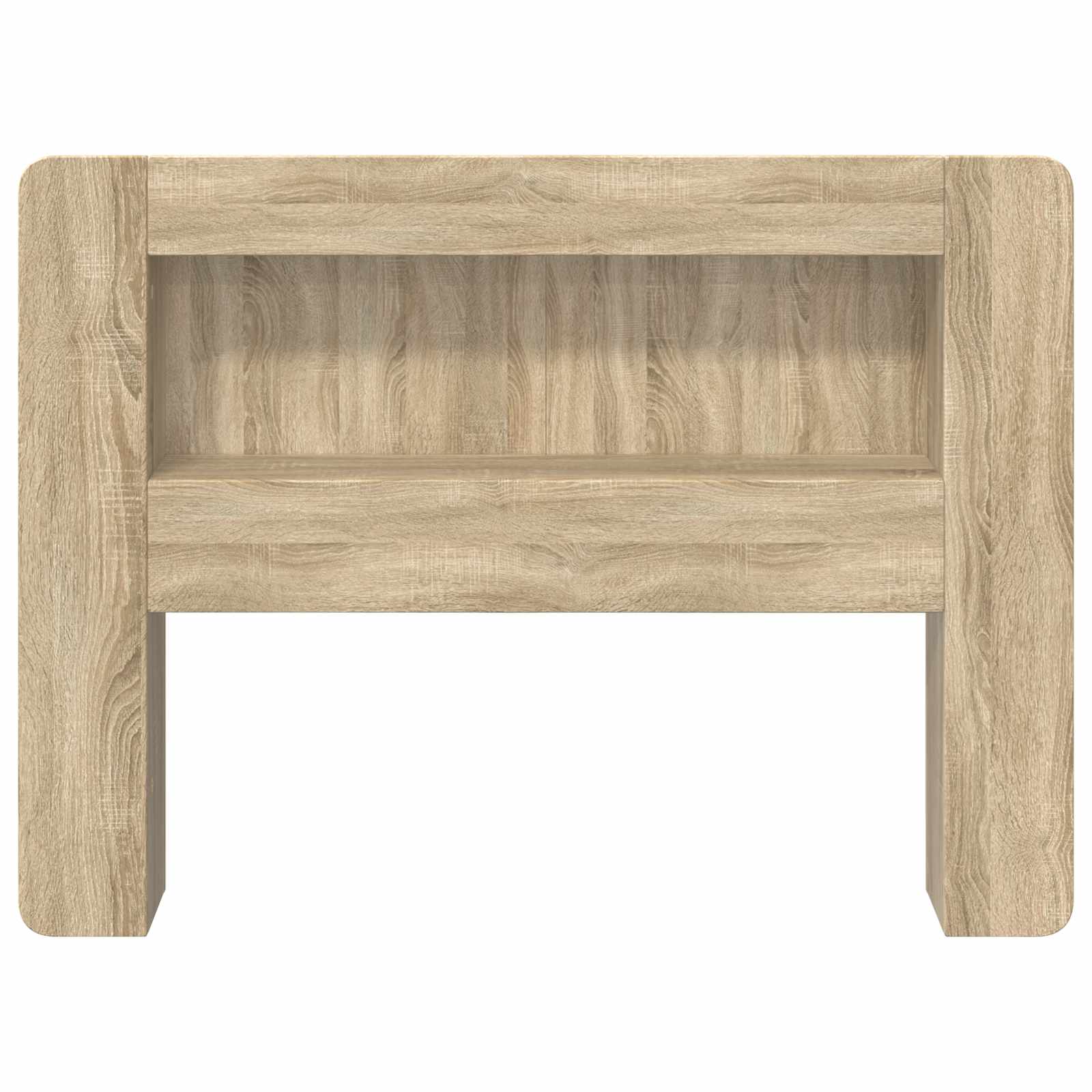vidaXL Headboard Cabinet with Storage Sonoma Oak Engineered Wood 5