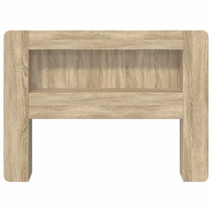 vidaXL Headboard Cabinet with Storage Sonoma Oak Engineered Wood 5