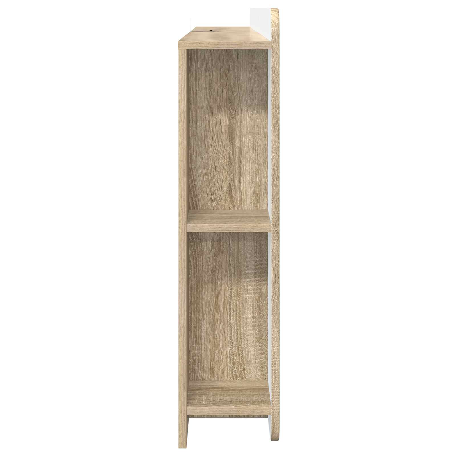 vidaXL Headboard Cabinet with Storage Sonoma Oak Engineered Wood 6