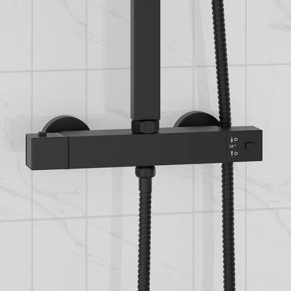 vidaXL Thermostatic Shower Mixer Stainless Steel 201 25.5 x 7 x 6 cm 1