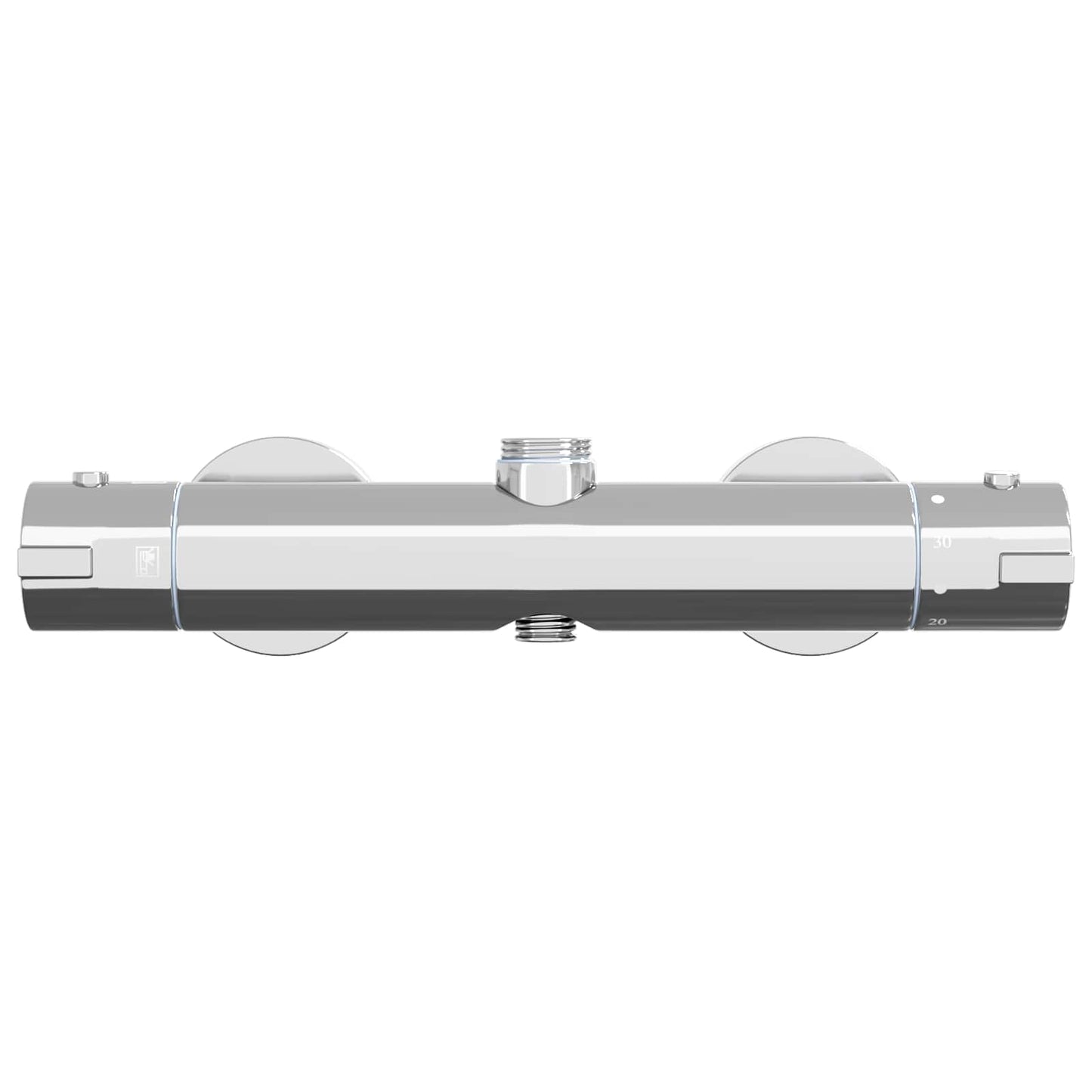 vidaXL Thermostatic Shower Mixer Stainless Steel 201 27 x 8 x 6 cm 4