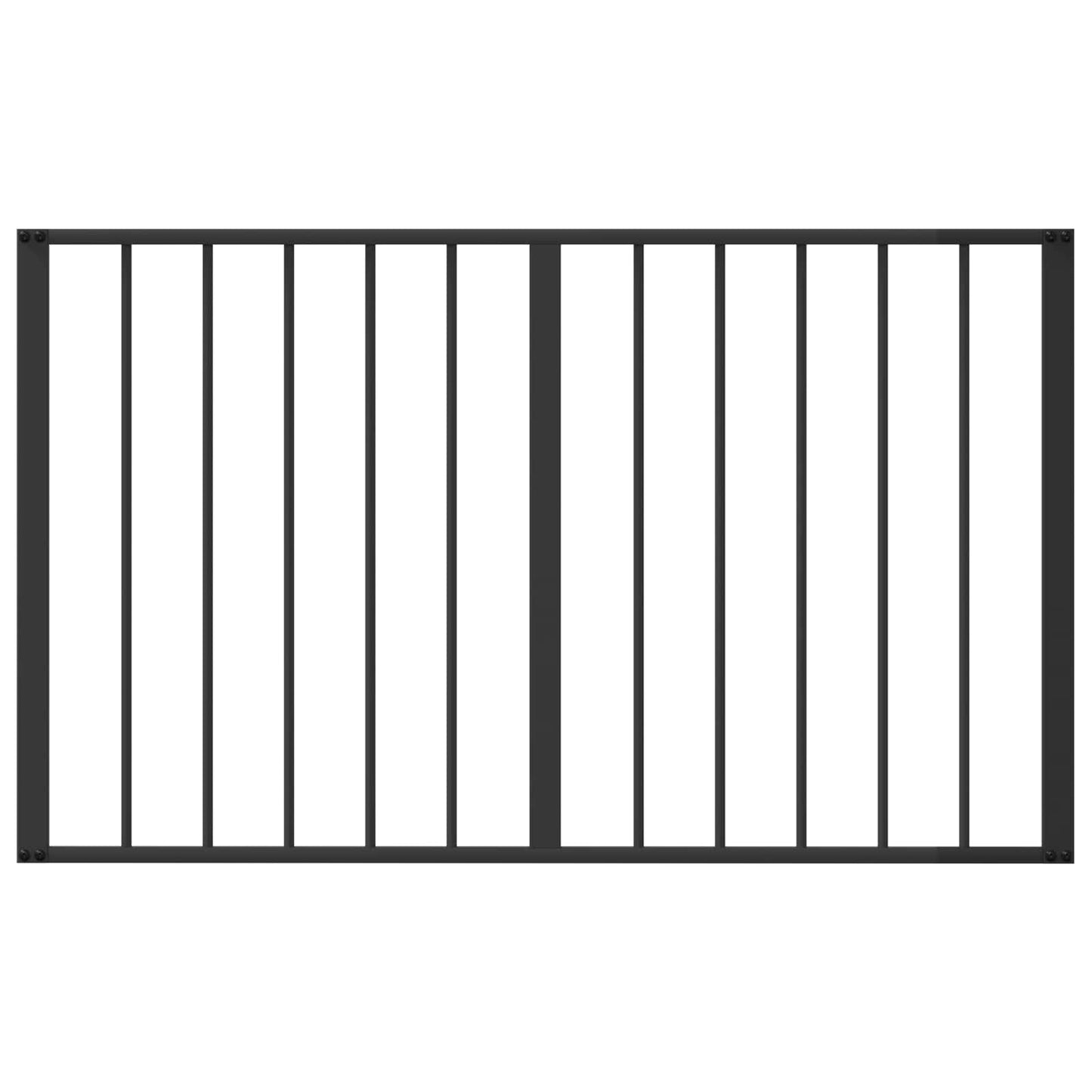 vidaXL Dog Gate 4 pcs Black 100 x 60 cm Galvanised Steel 5