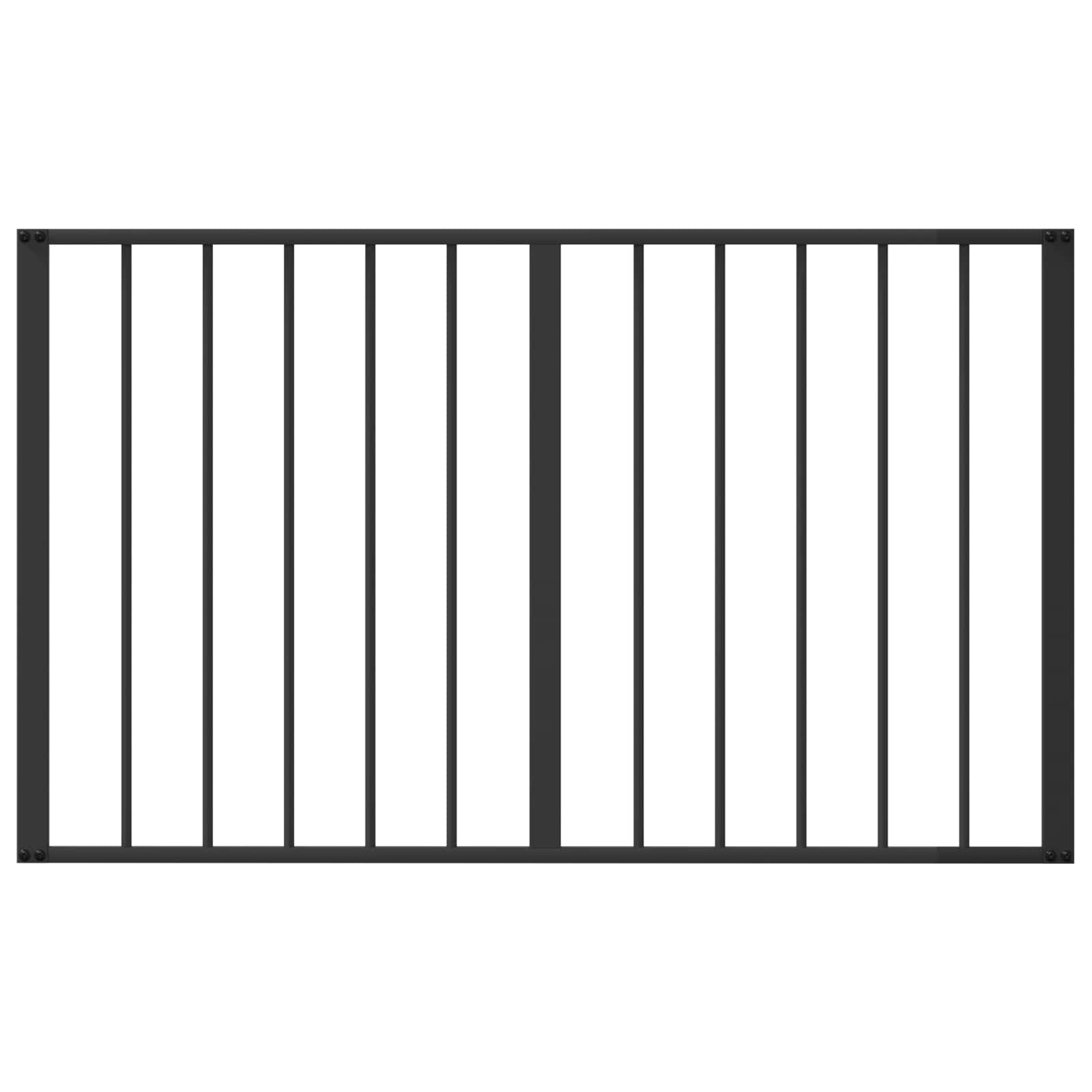 vidaXL Dog Gate 4 pcs Black 100 x 60 cm Galvanised Steel 5