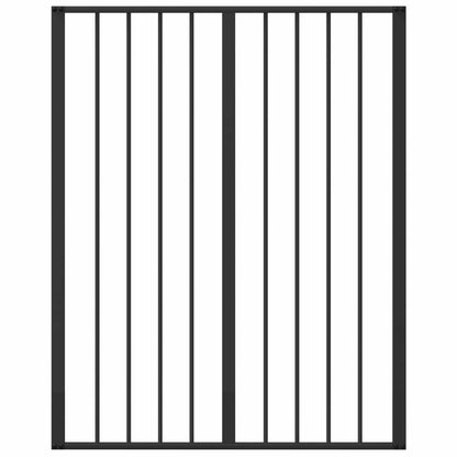 Dog Gate 2 pcs Black Galvanised Steel