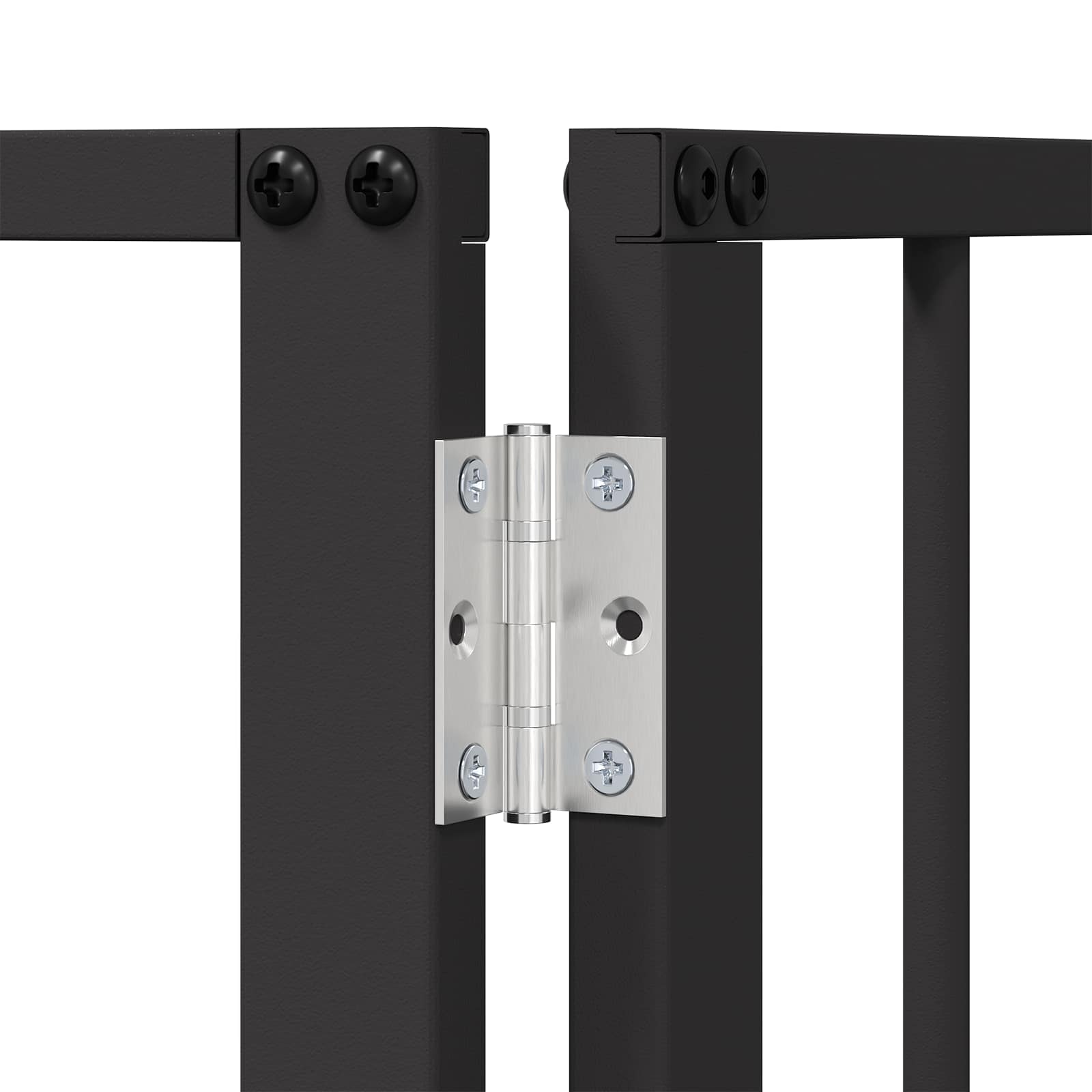 vidaXL Dog Gate 4 pcs Black 60 x 80 cm Galvanised Steel 6