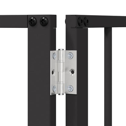 vidaXL Dog Gate 4 pcs Black 60 x 80 cm Galvanised Steel 6