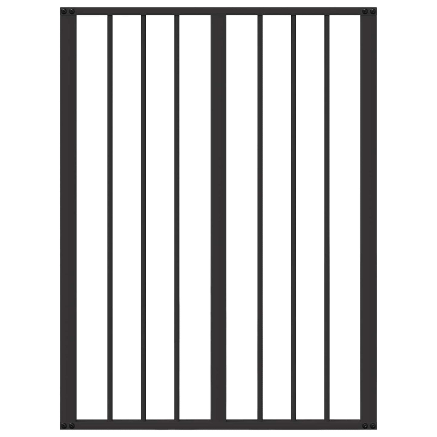 vidaXL Dog Gate 4 pcs Black 60 x 80 cm Galvanised Steel 5