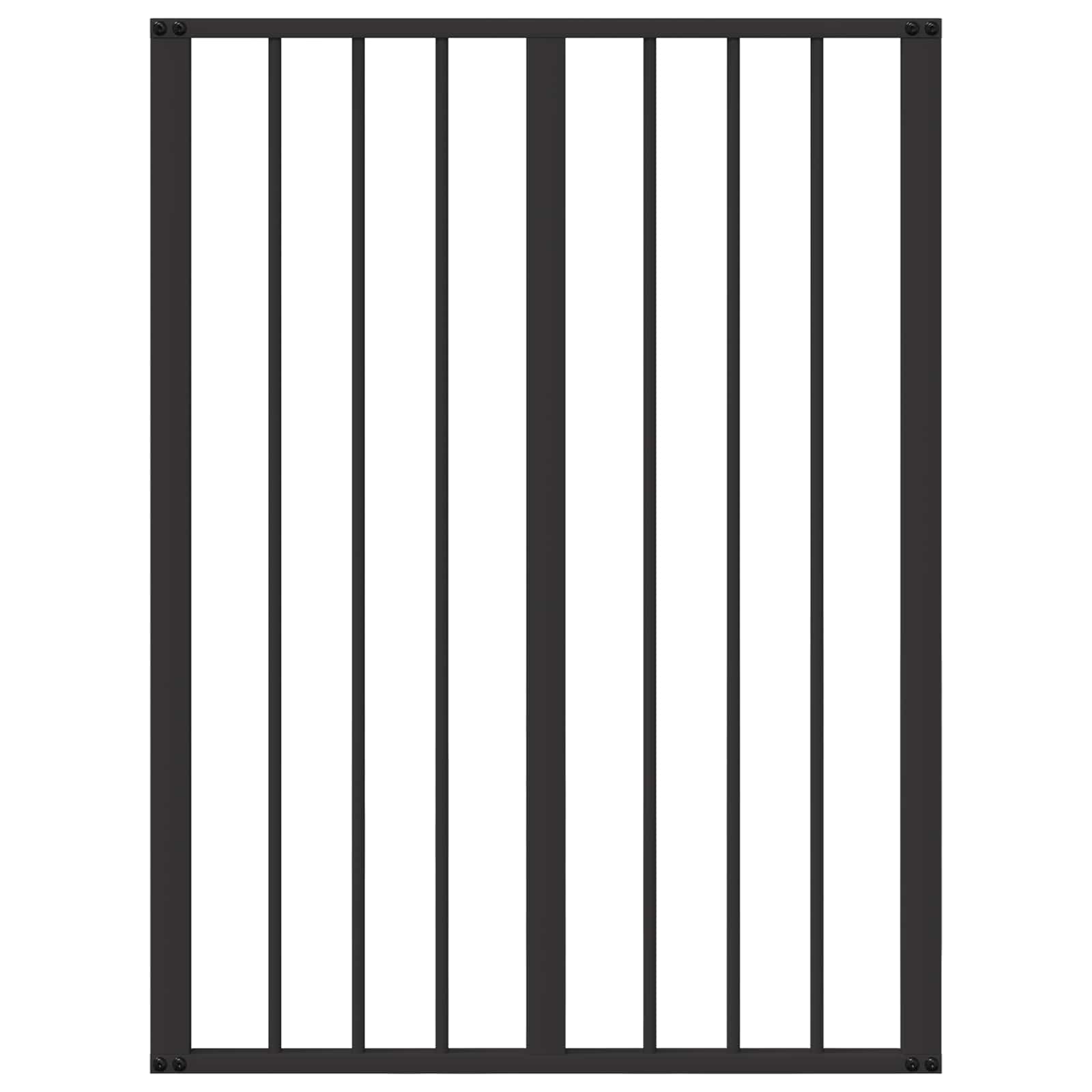 vidaXL Dog Gate 4 pcs Black 60 x 80 cm Galvanised Steel 5