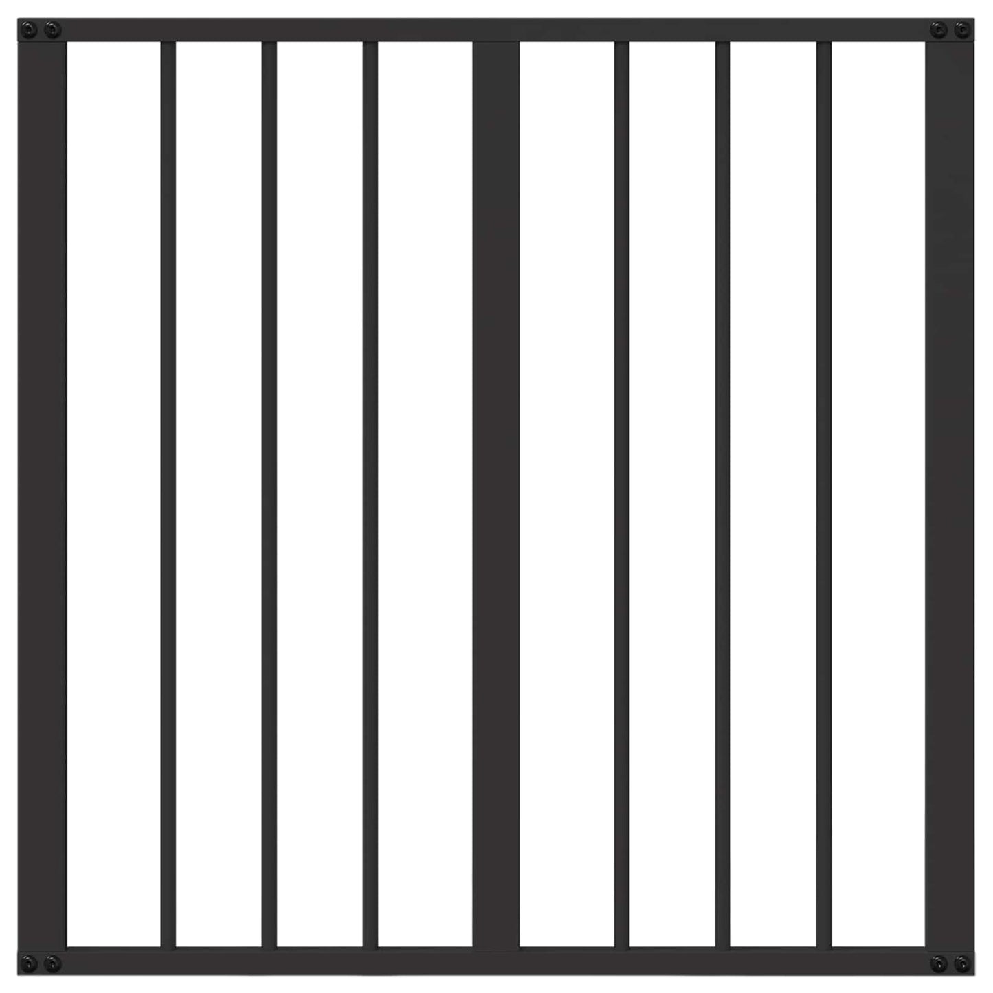 vidaXL Dog Gate 4 pcs Black 60 x 60 cm Galvanised Steel 5