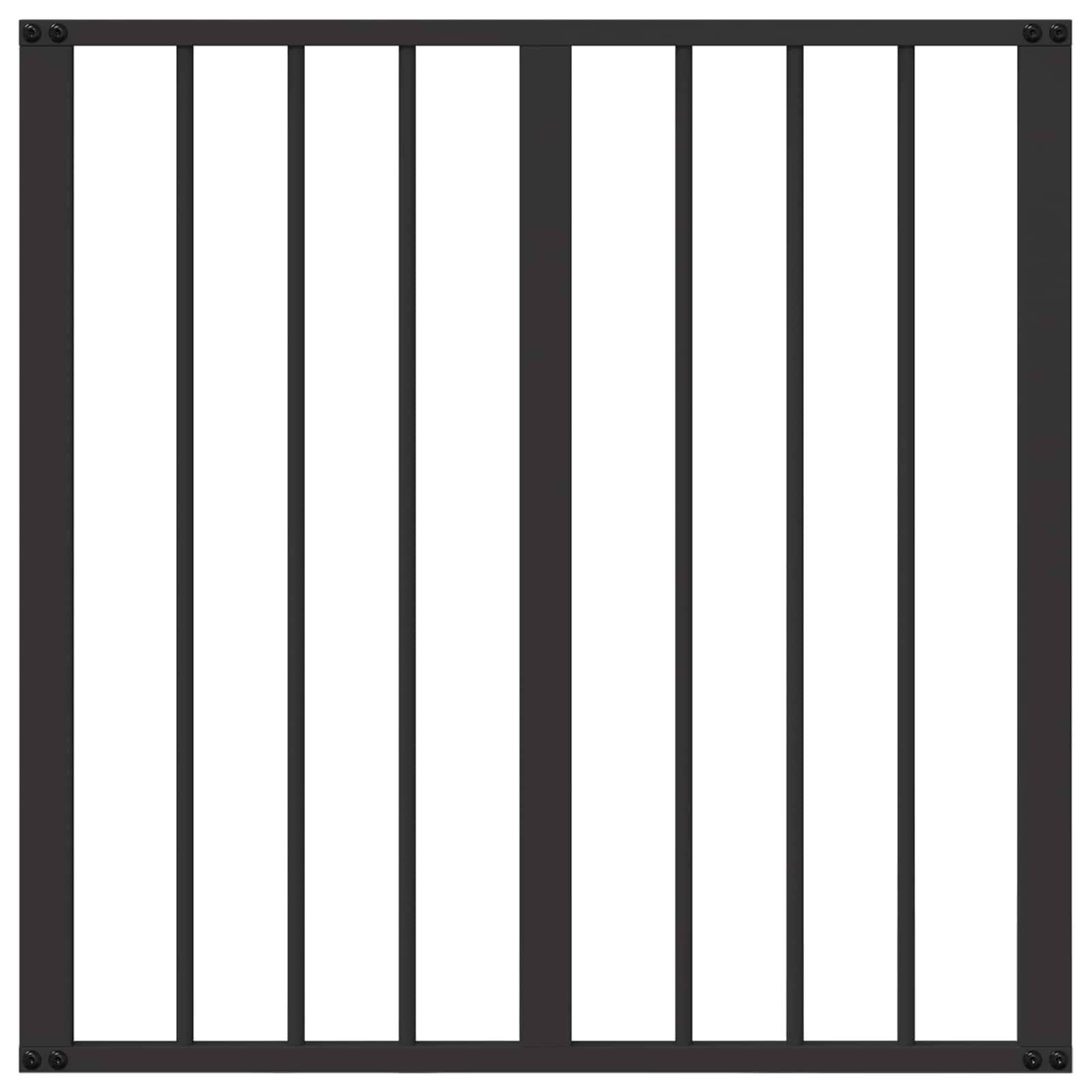 vidaXL Dog Gate 4 pcs Black 60 x 60 cm Galvanised Steel 5