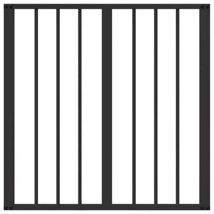 vidaXL Dog Gate 4 pcs Black 60 x 60 cm Galvanised Steel 5
