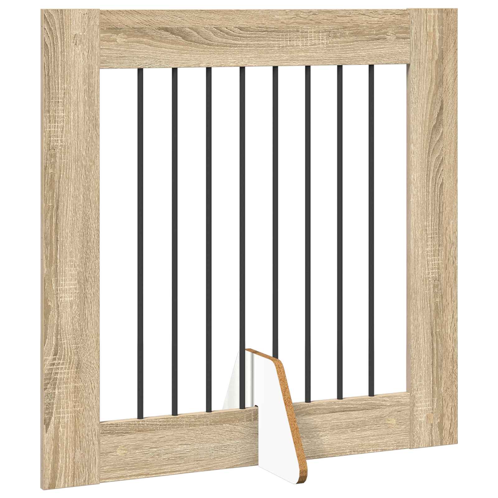 vidaXL Foldable Dog Gate with Stands 4 pcs Sonoma Oak 321 cm 3