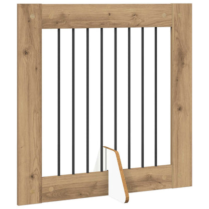 vidaXL Foldable Dog Gate with Stands 4 pcs Artisan Oak 321 cm 3