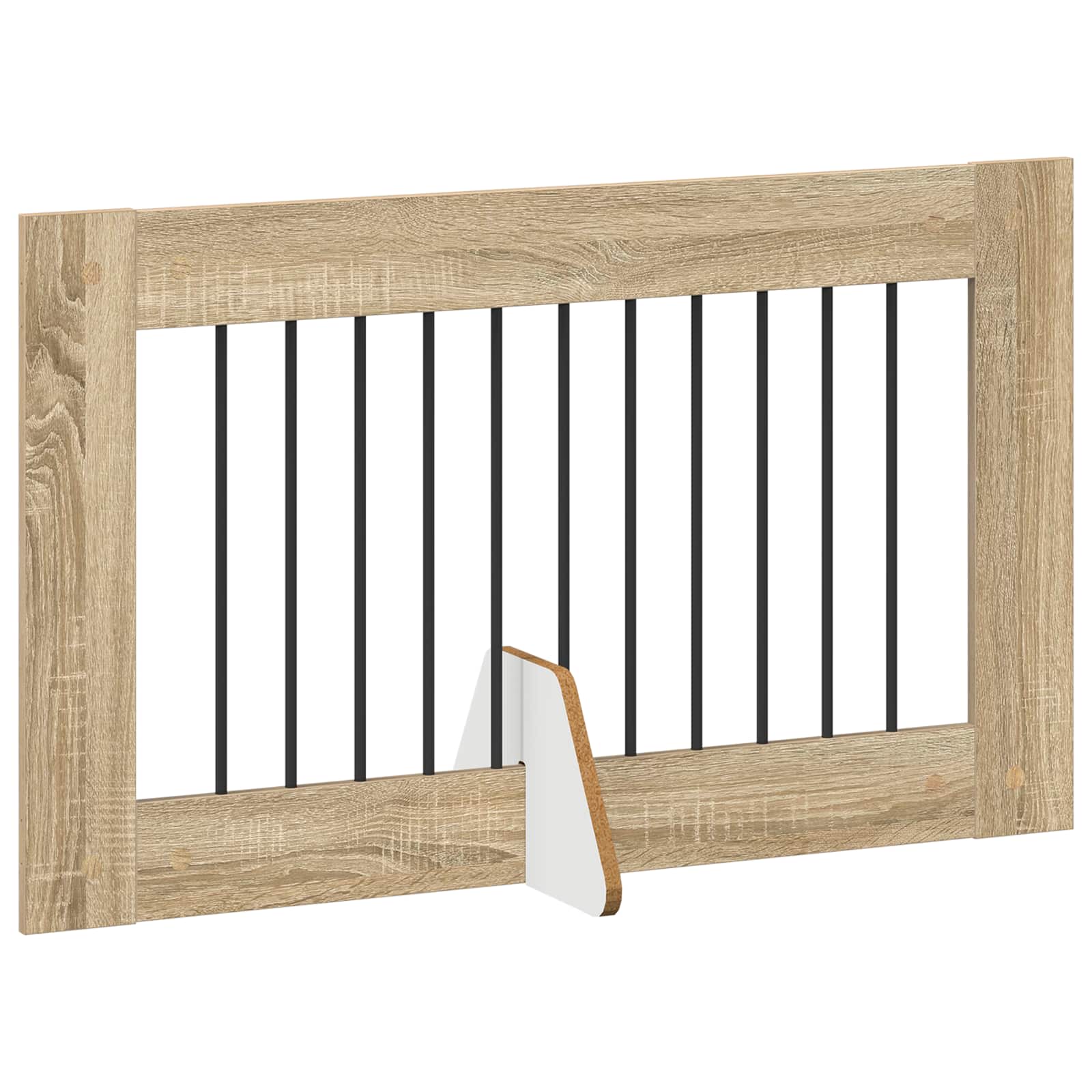 vidaXL Foldable Dog Gate with Stands 4 pcs Sonoma Oak 401 cm 3