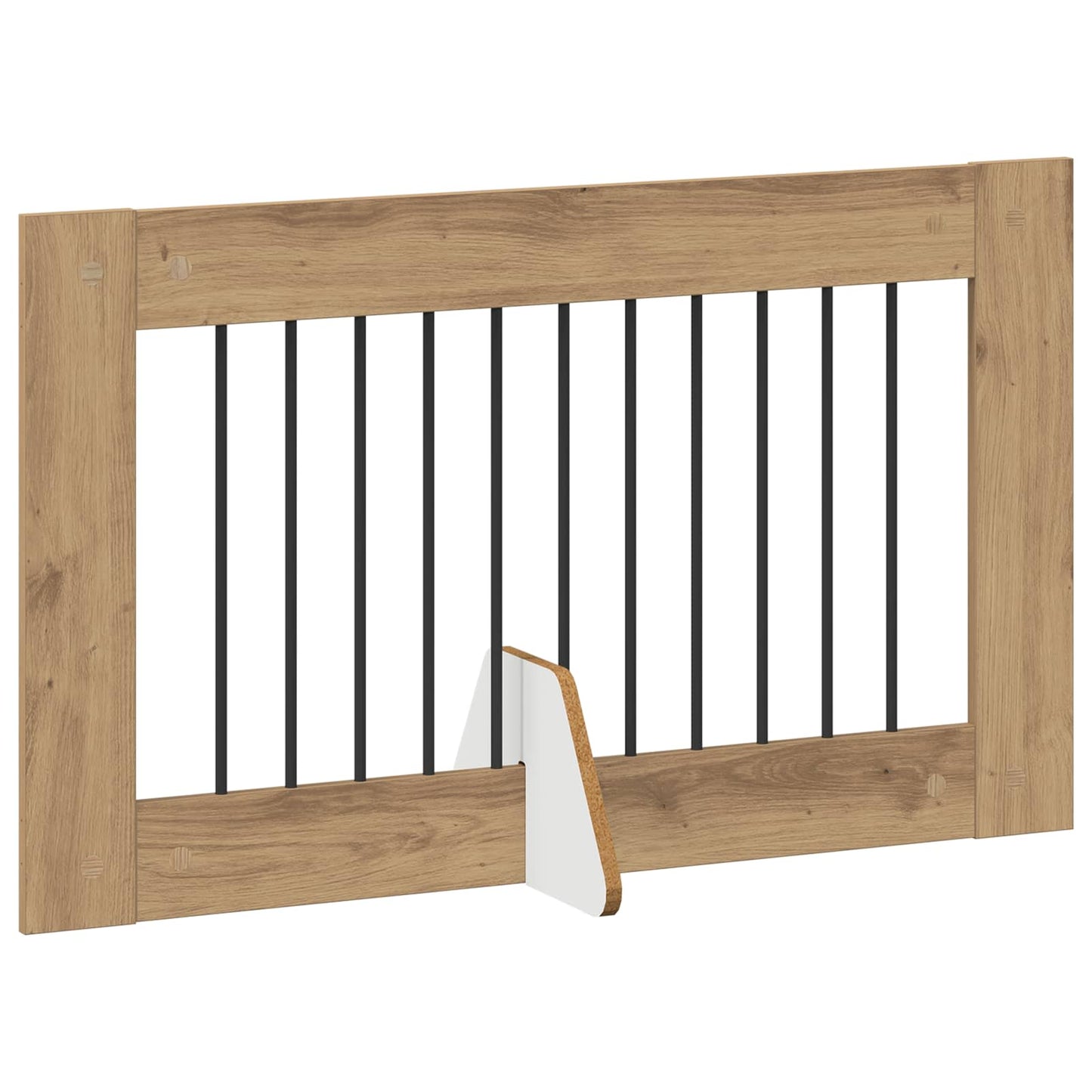 vidaXL Foldable Dog Gate with Stands 4 pcs Artisan Oak 401 cm 3