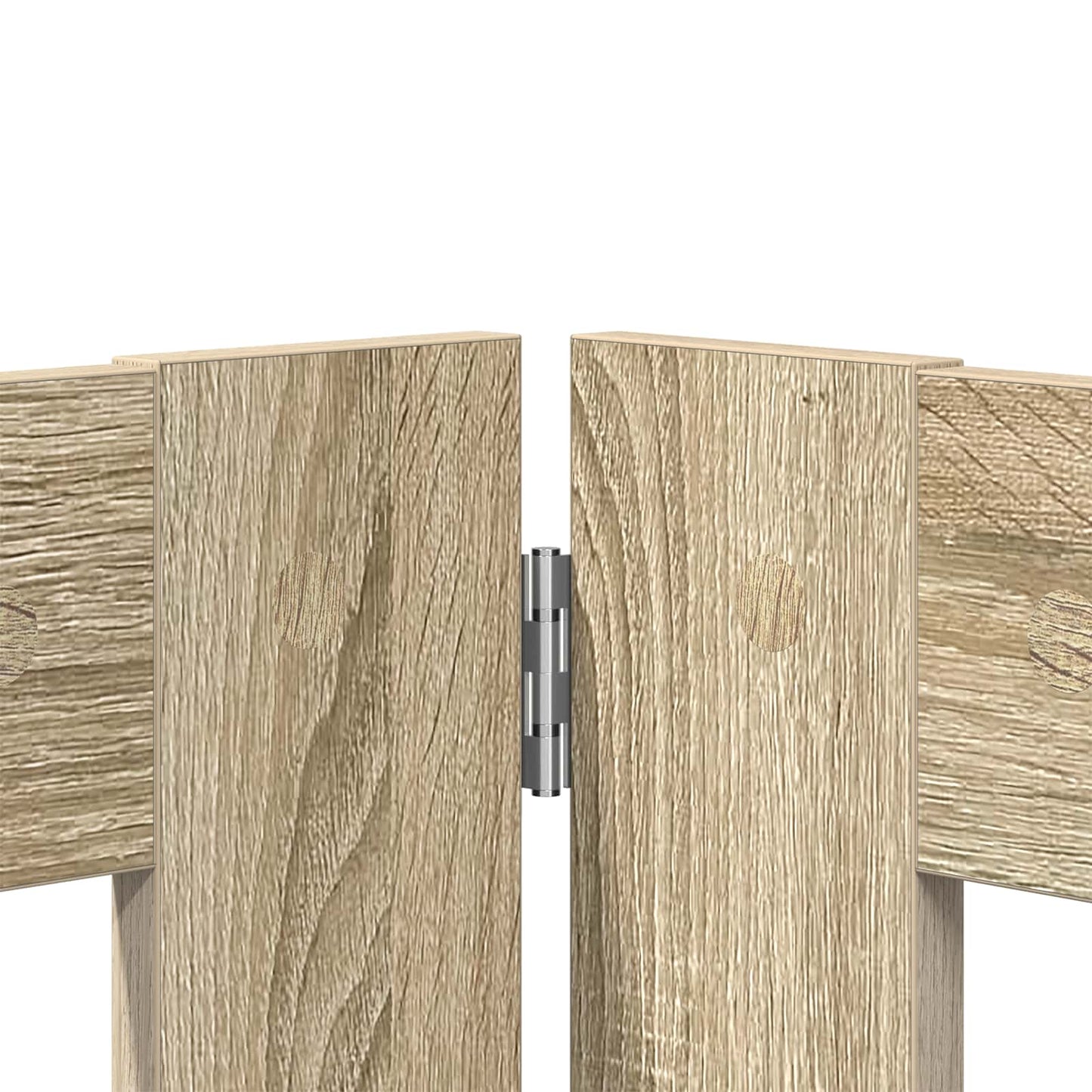vidaXL Foldable Dog Gate with Stands 4 pcs Sonoma Oak 321 cm 4