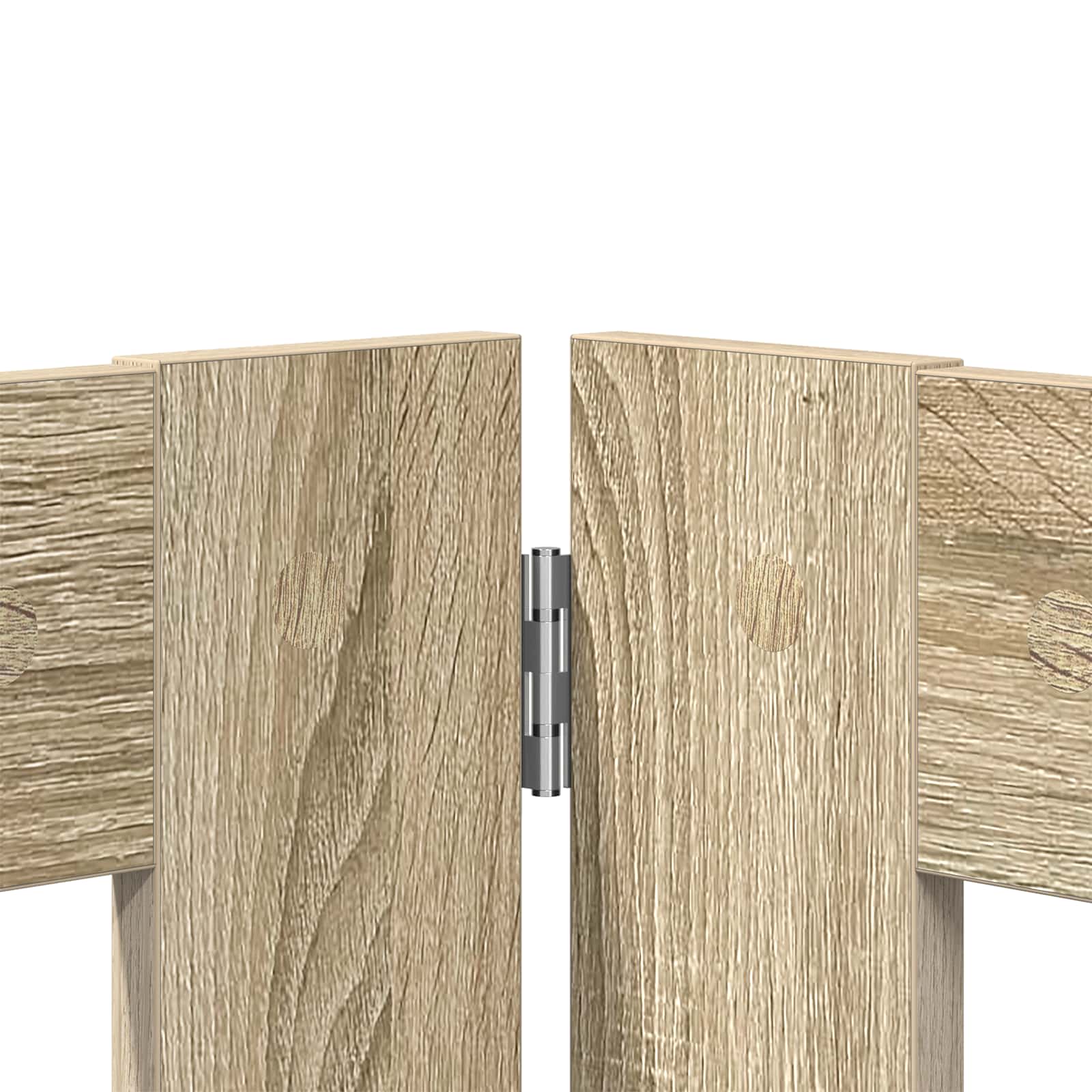 vidaXL Foldable Dog Gate with Stands 4 pcs Sonoma Oak 321 cm 4