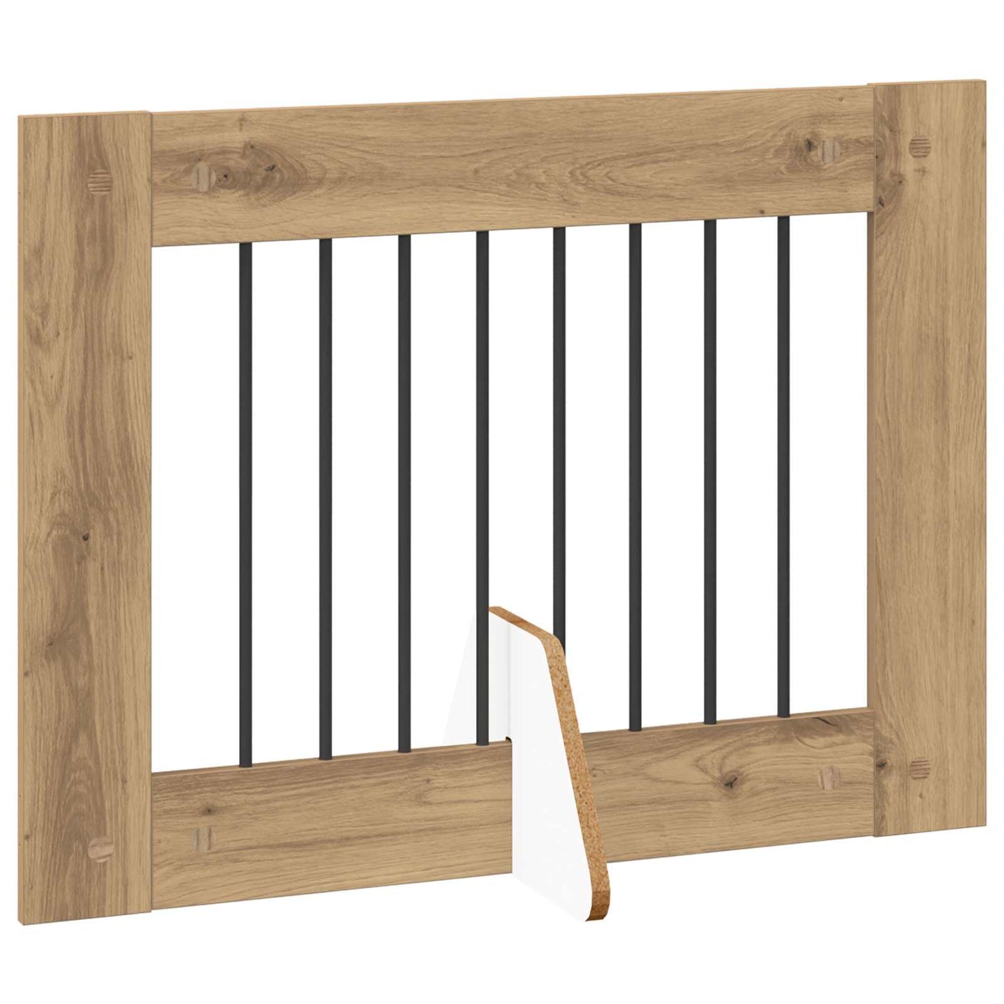 vidaXL Foldable Dog Gate with Stands 4 pcs Artisan Oak 321 cm 3