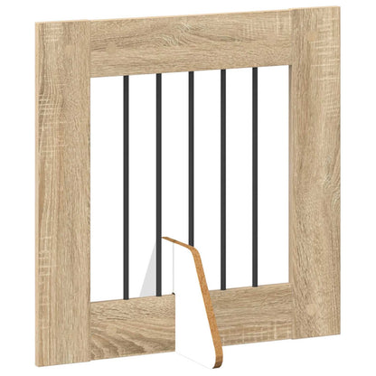 vidaXL Foldable Dog Gate with Stands 6 pcs Sonoma Oak 362 cm 3