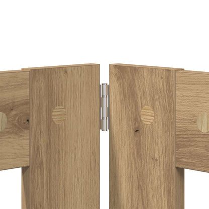 vidaXL Foldable Dog Gate with Stands 6 pcs Artisan Oak 362 cm 4