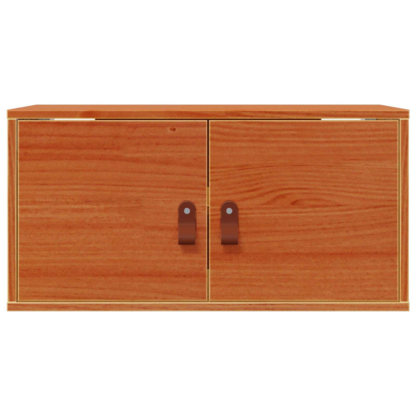 vidaXL Wall Cabinet Wax Brown 60 x 30 x 30 cm Solid Pine Wood 6
