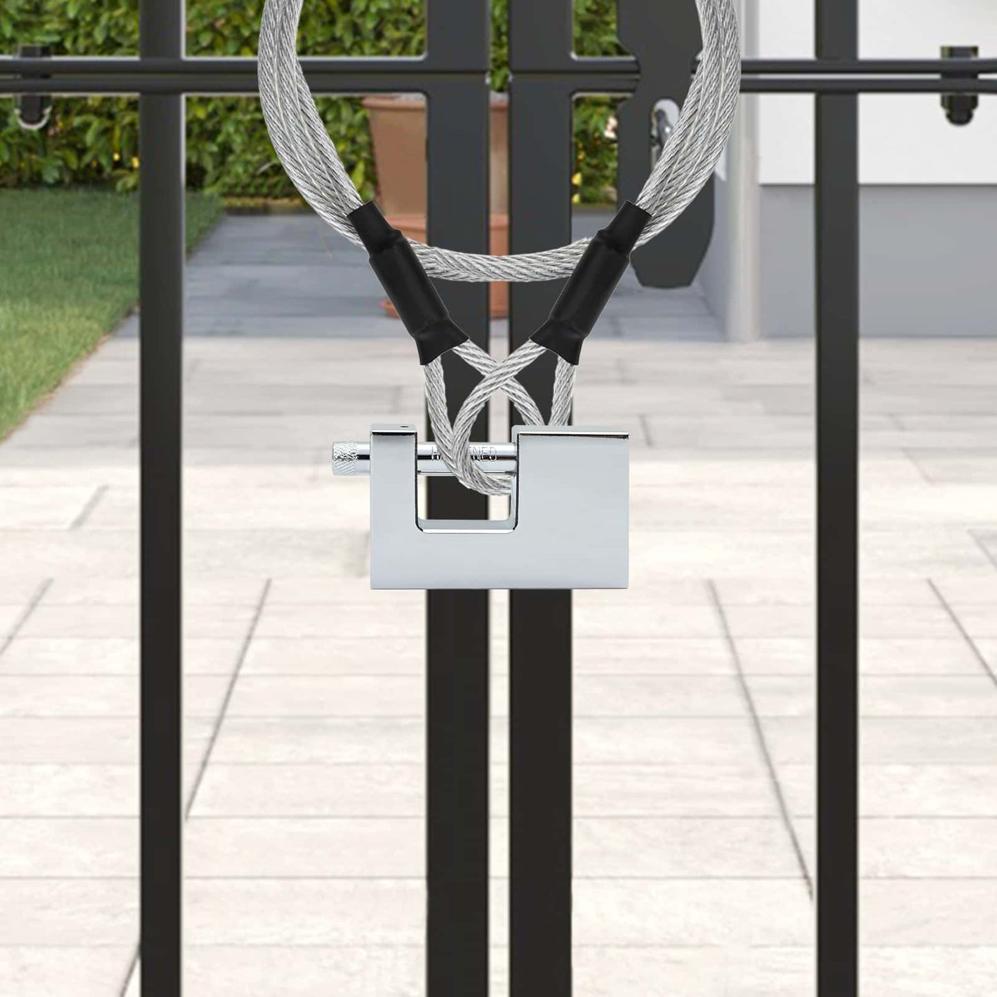 vidaXL Padlock 12 pcs Silver Steel 1