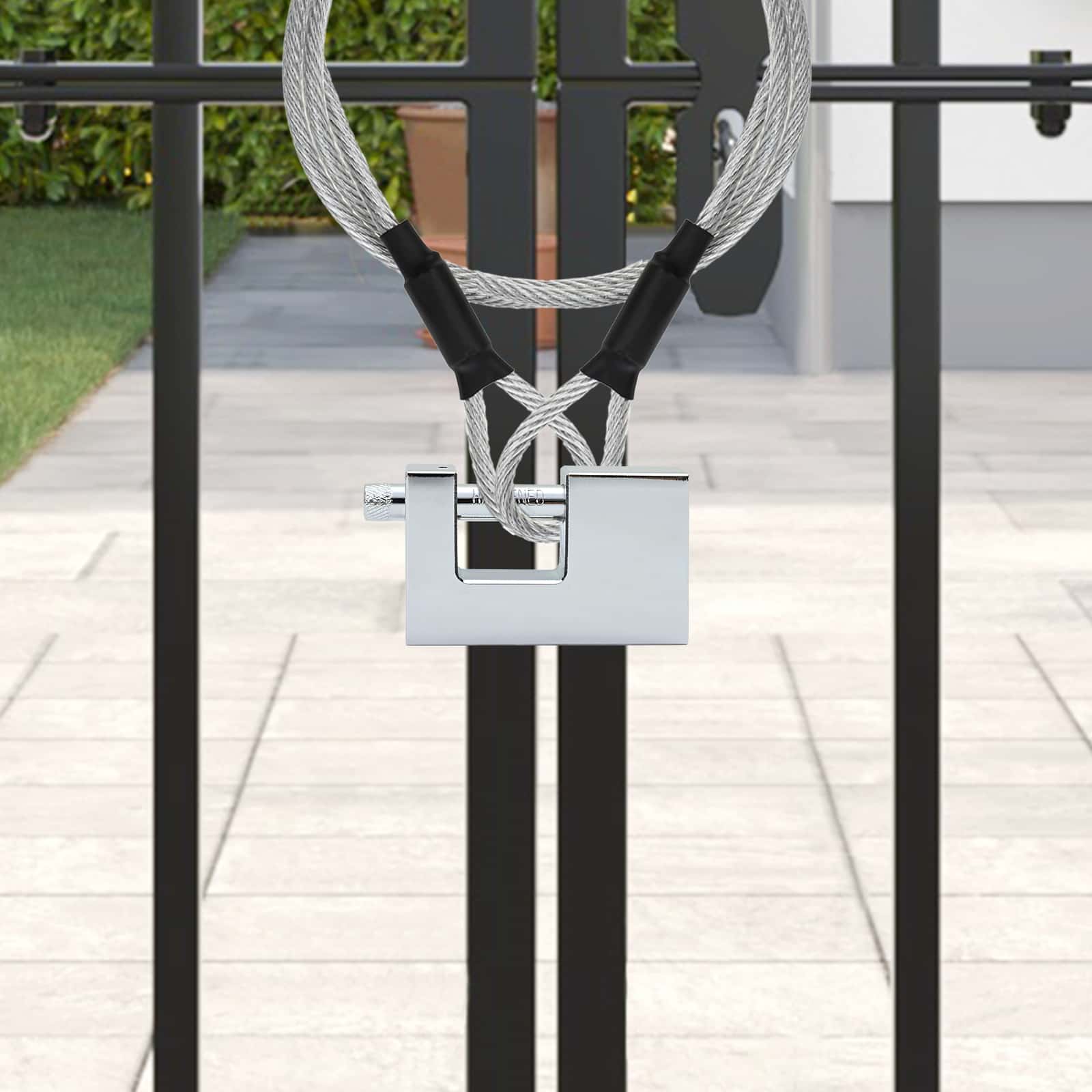 vidaXL Padlock 12 pcs Silver Steel 1
