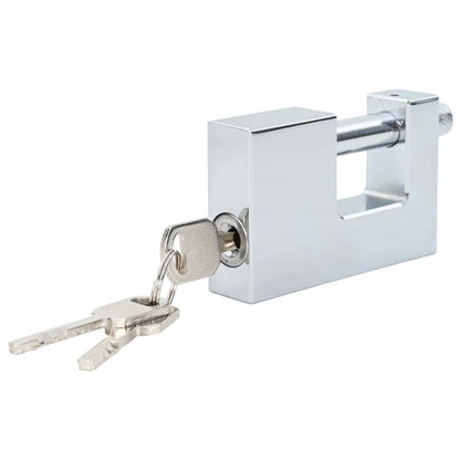 vidaXL Padlock 12 pcs Silver Steel 2