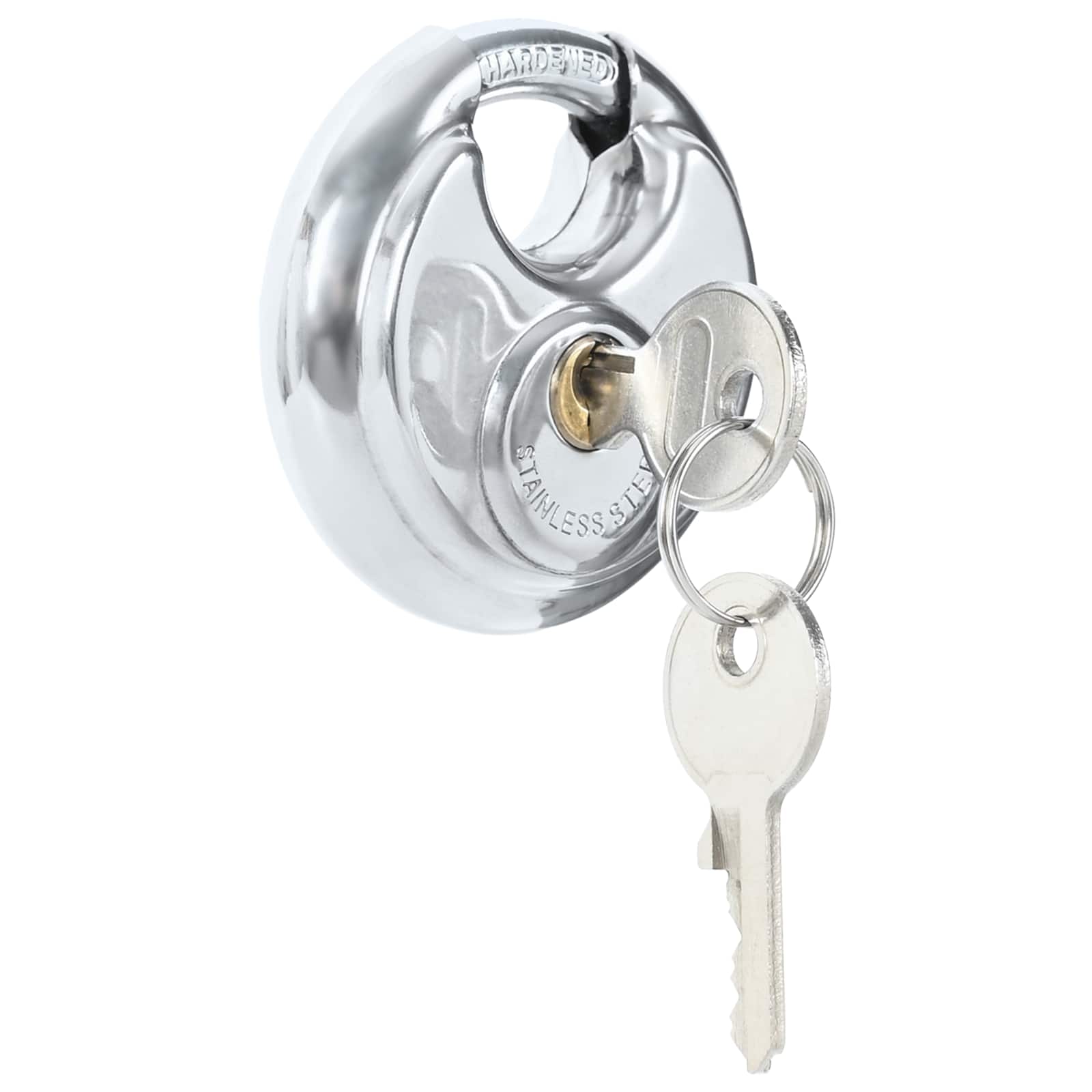 vidaXL Discus Locks with Keys 12 pcs Silver 8 x 2.8 x 8 cm 2