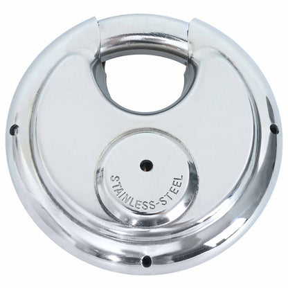 vidaXL Discus Locks with Keys 12 pcs Silver 8 x 2.8 x 8 cm 6