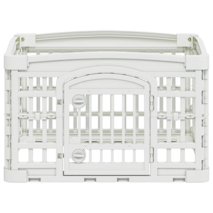 4 Panel Dog Playpen White Foldable
