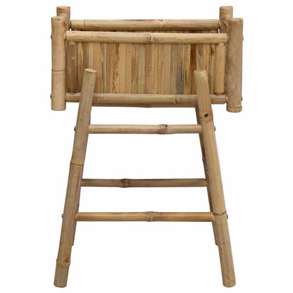 vidaXL Garden Planter With Holder Natural 50 x 38 x 74 cm Bamboo 4