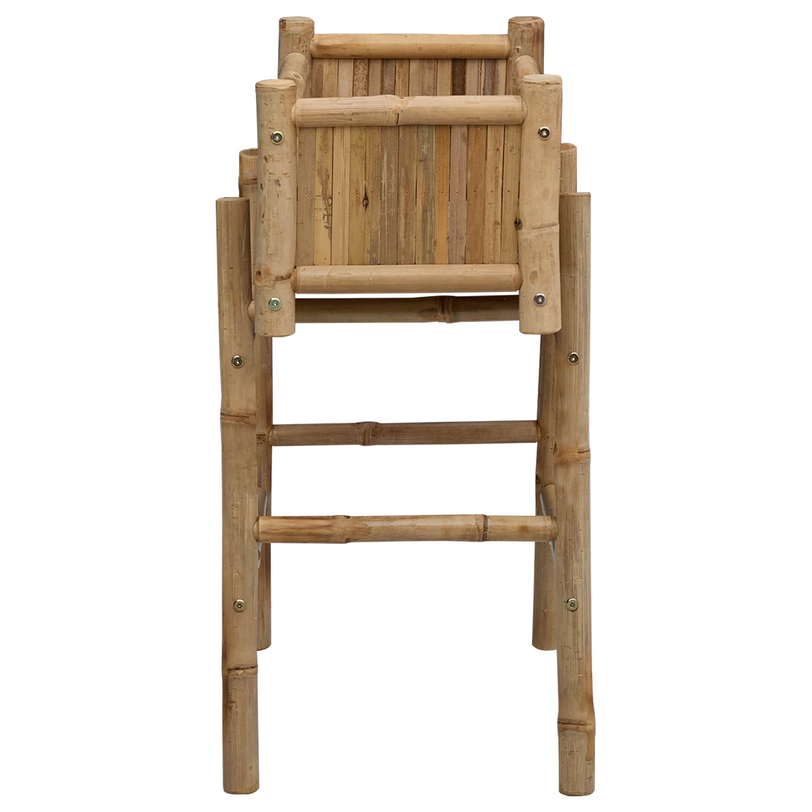 vidaXL Garden Planter With Holder Natural 50 x 38 x 74 cm Bamboo 5