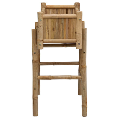 vidaXL Garden Planter With Holder Natural 50 x 38 x 74 cm Bamboo 5