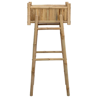vidaXL Garden Planter With Holder Natural 50 x 38 x 114 cm Bamboo 4